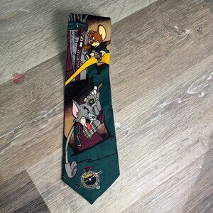 Vintage Tom & Jerry Golf Necktie Lakeside Apparel 1994 mens neck tie novelty